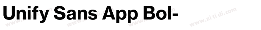 Unify Sans App Bol字体转换 Unify Sans App Bol字体转换